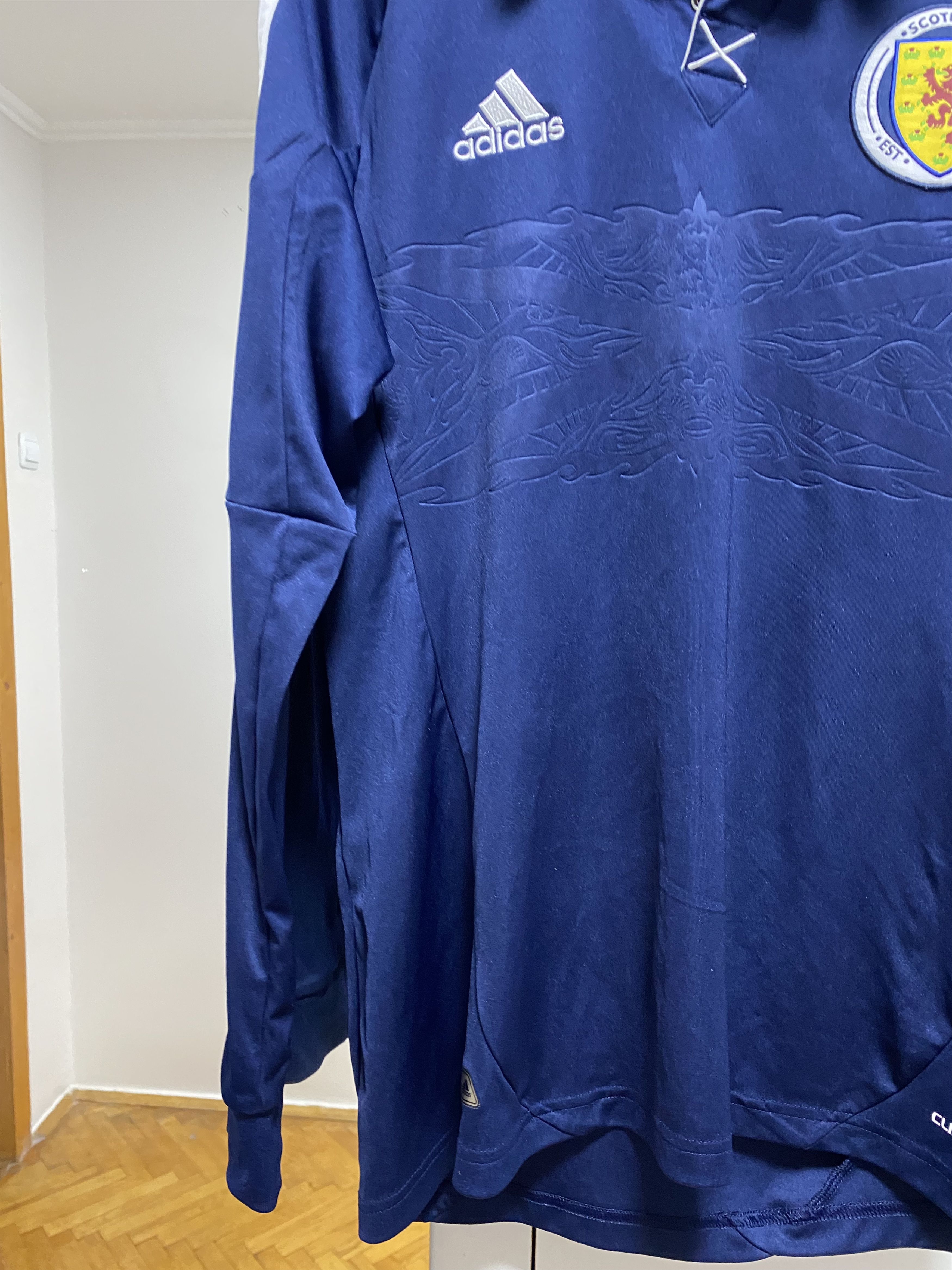 Adidas Adidas Scotland 2011 Home Football Shirt Jersey Long Sleeve Size US L / EU 52-54 / 3 - 3 Thumbnail
