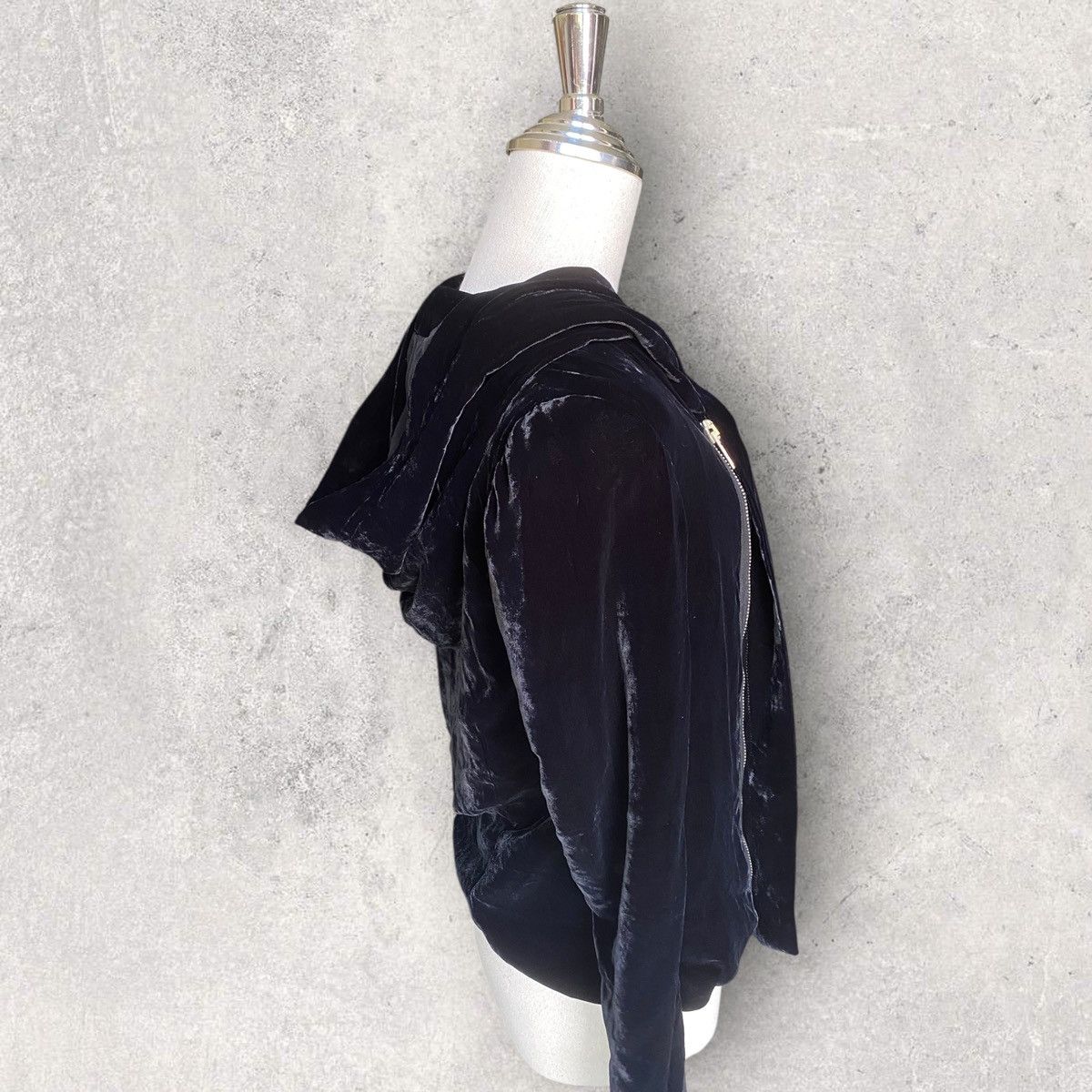 Rick Owens Rick Owens Main Line Velvet Hoodie Size M / US 6-8 / IT 42-44 - 6 Thumbnail