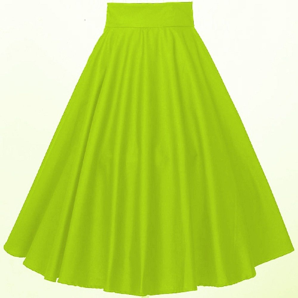Other Green skirt vintage midi circle skirt Size 36" / US 14 / IT 50 - 1 Preview