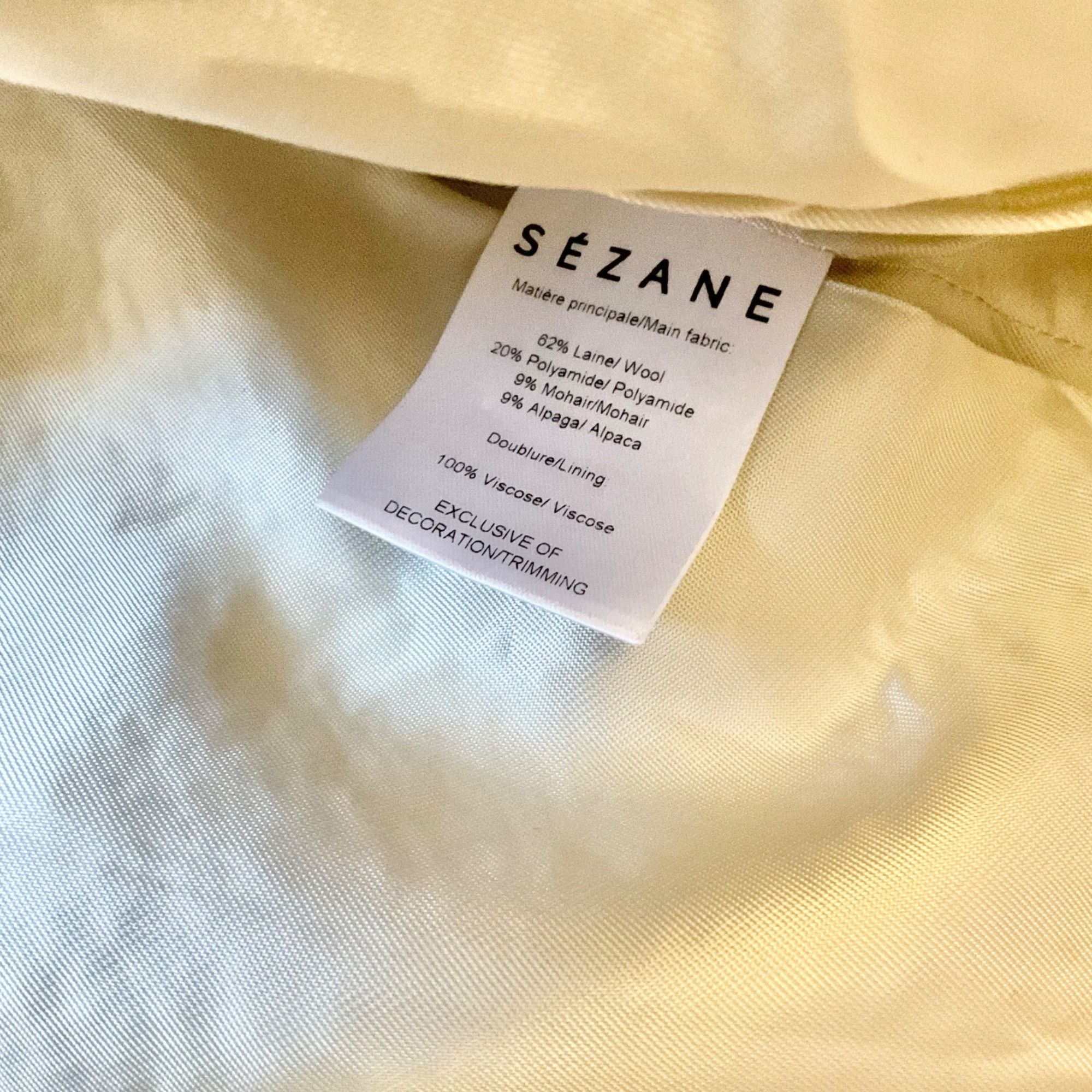 Sezane RARE NWT DUST BAG SEZANE Ivory Black SZ38 US6 Manteau Mike W Size M / US 6-8 / IT 42-44 - 7 Thumbnail