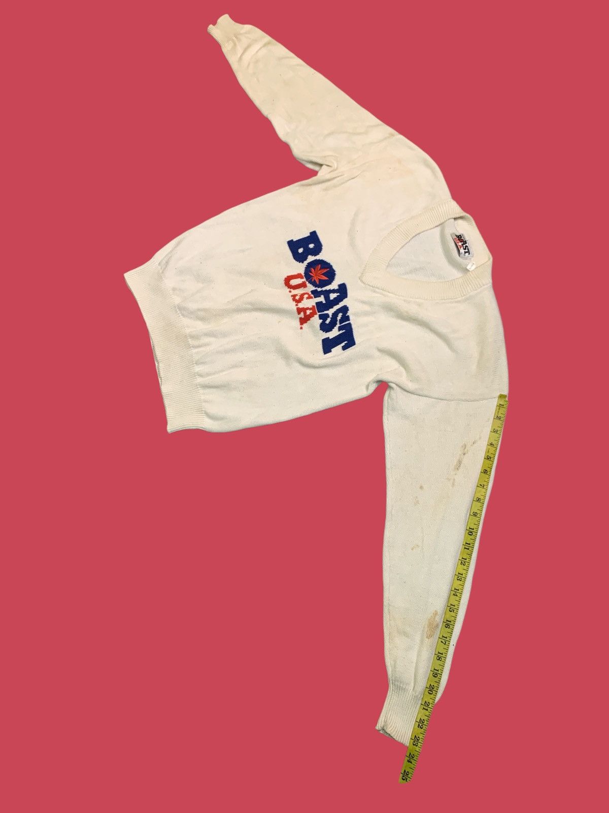 Boast Rare Design Vintage Boast U.S.A. V-Neck Knitwear Sweater Size L / US 10 / IT 46 - 10 Thumbnail