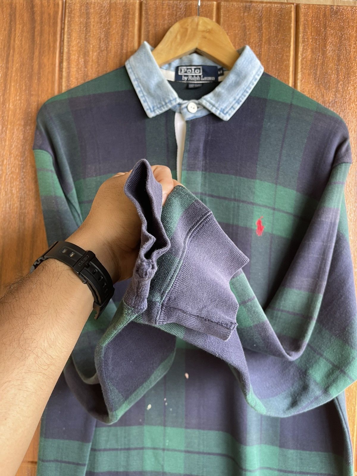 Polo Ralph Lauren Vintage’90s🔥POLO RALPH LAUREN🔥Polo Rugby Faded Longsleeve Size US L / EU 52-54 / 3 - 4 Thumbnail