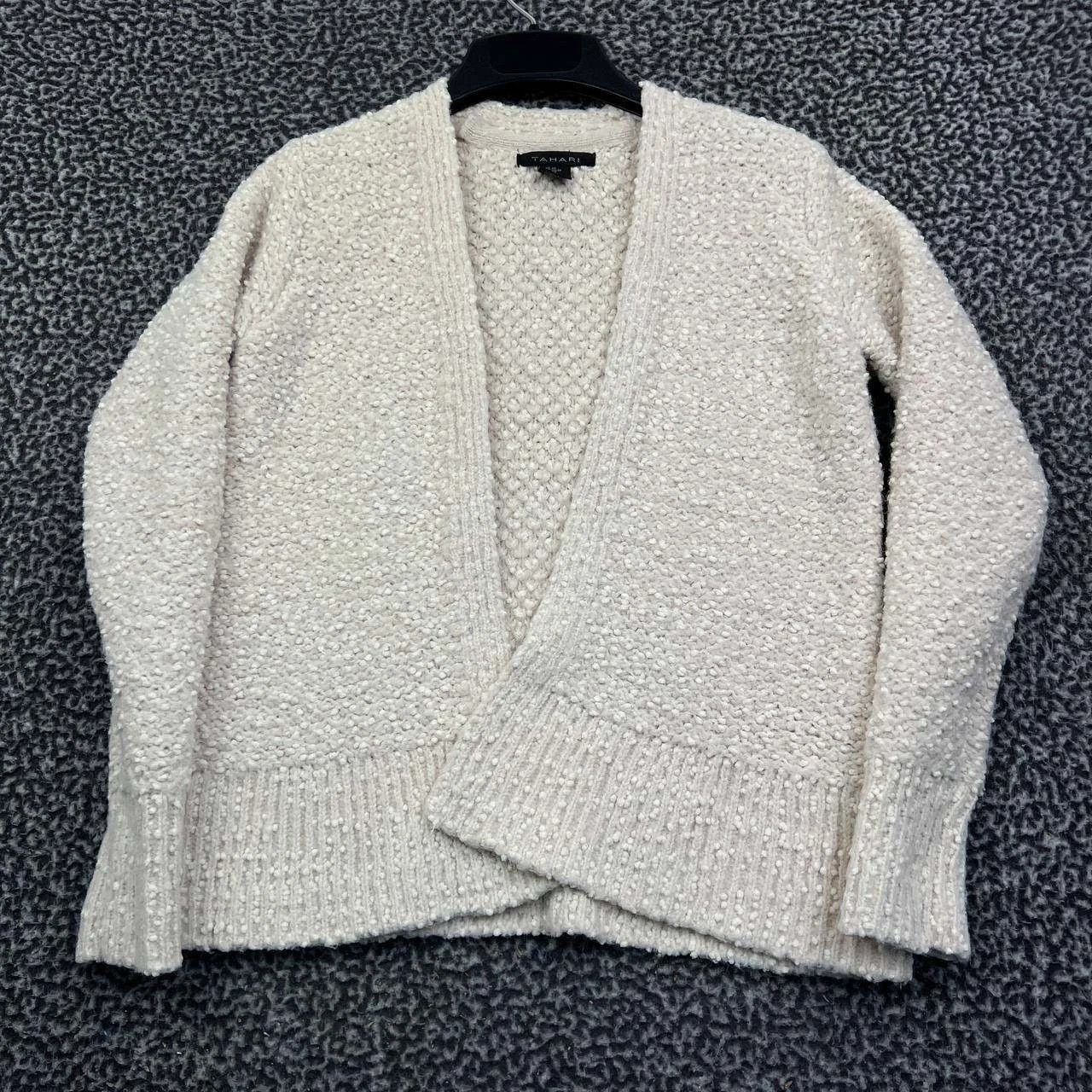 Other Tahari Womens XS Open Front Popcorn Knit Soft Cozy Boho Size XS / US 0-2 / IT 36-38 - 1 Thumbnail