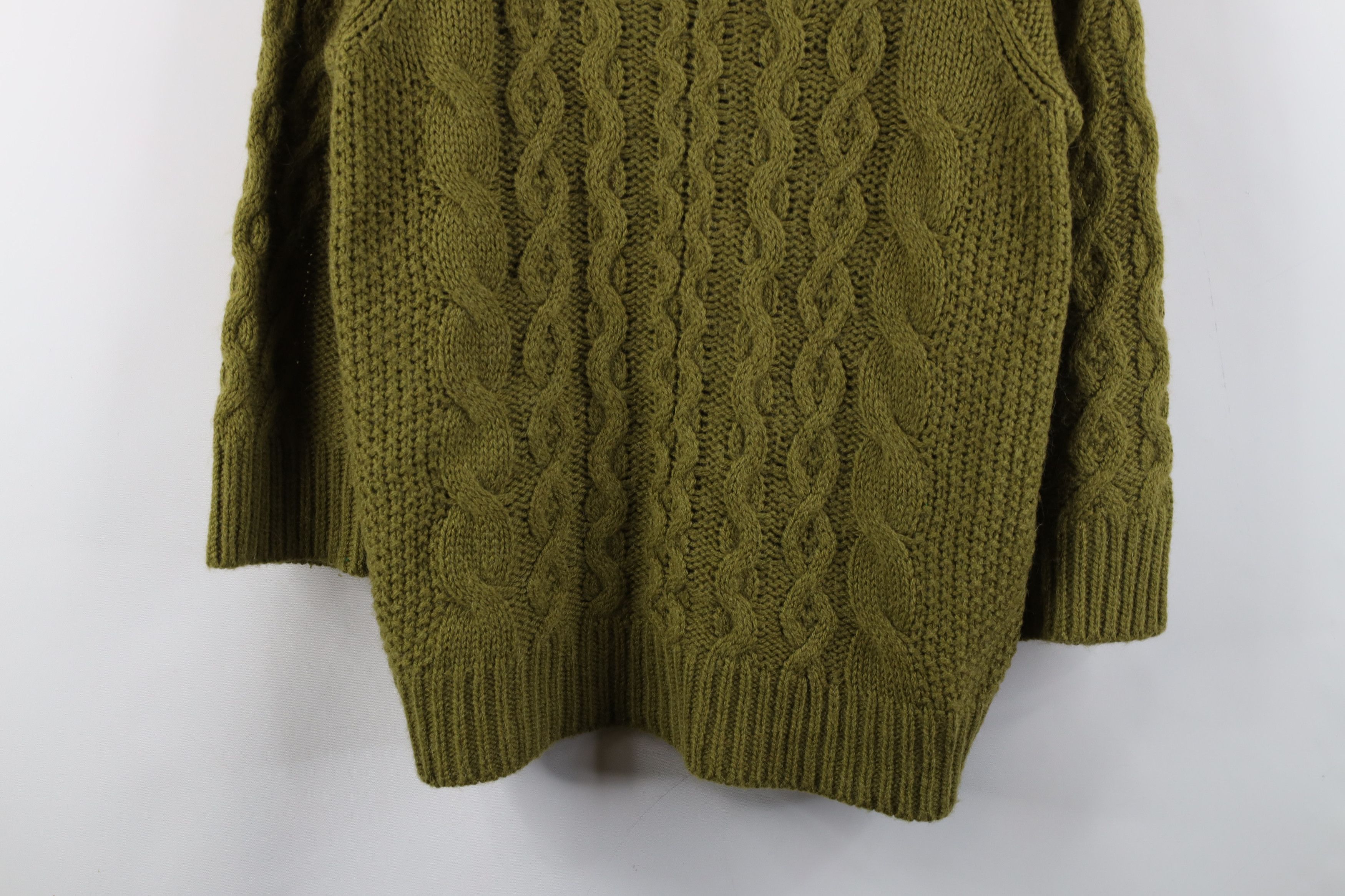 J.Crew × Vintage Vintage J Crew Blend Chunky Cable Knit Fisherman Sweater Size L / US 10 / IT 46 - 3 Thumbnail