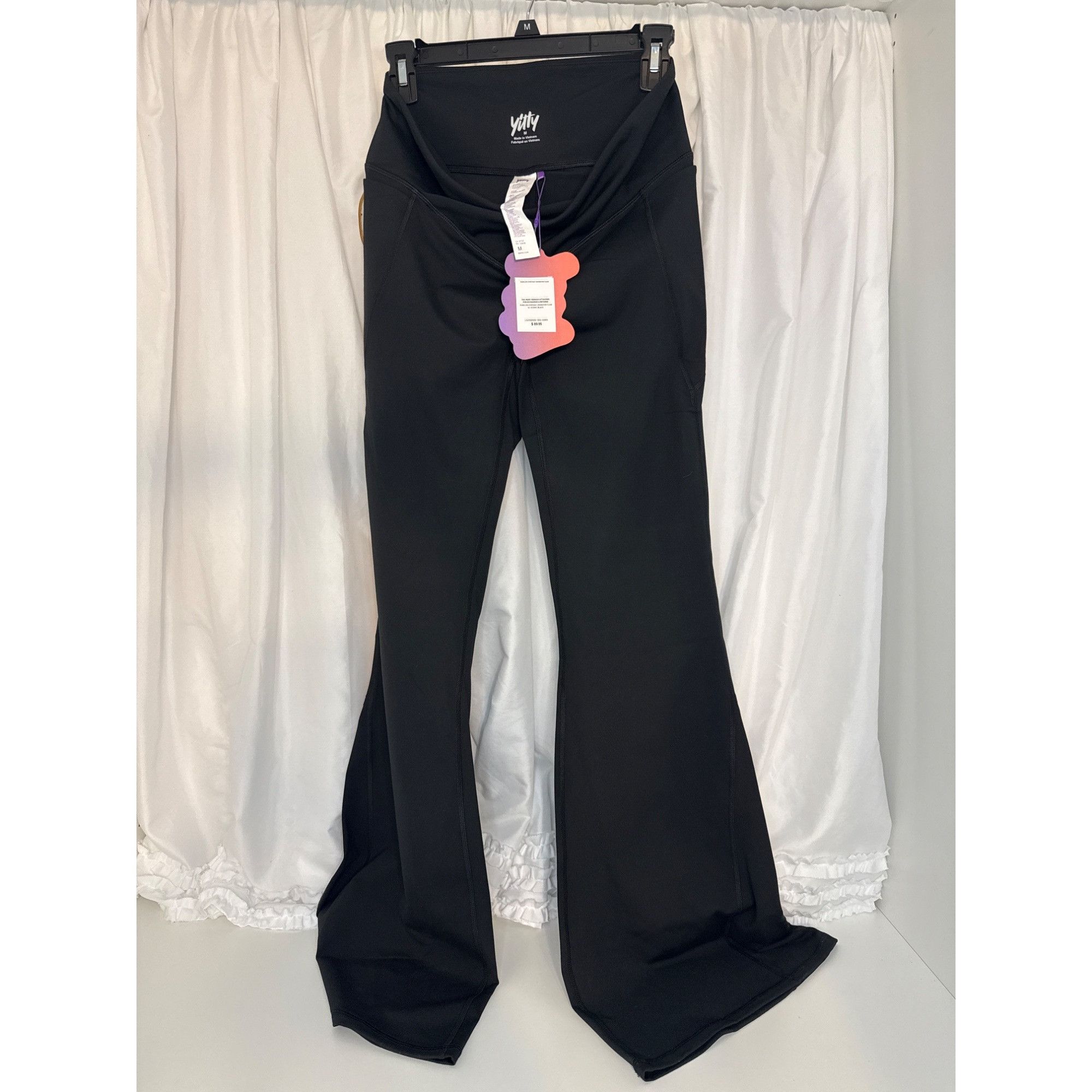 Fabletics Fabletics PureLuxe Everyday Crossover Flare Black Yitty Coll Size 27" / US 4 / IT 40 - 2 Thumbnail