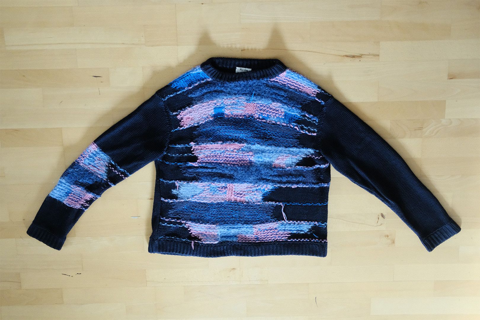 Acne Studios Acne Studios Irregular Striped Sweater Size US S / EU 44-46 / 1 - 1 Thumbnail