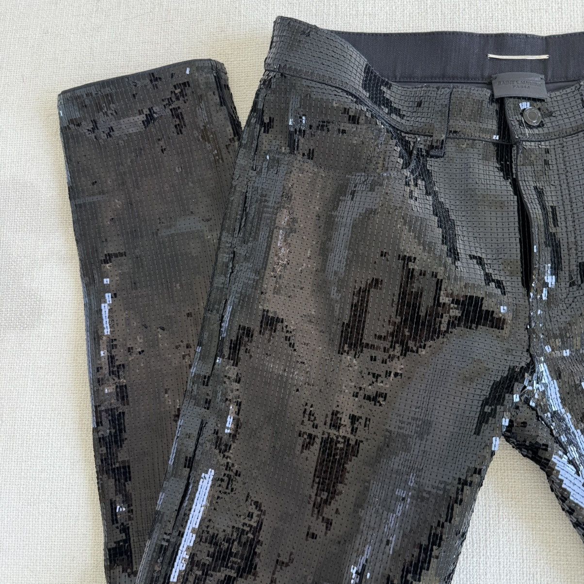 Saint Laurent Paris Saint Laurent Sequin Pants Size US 33 - 4 Thumbnail
