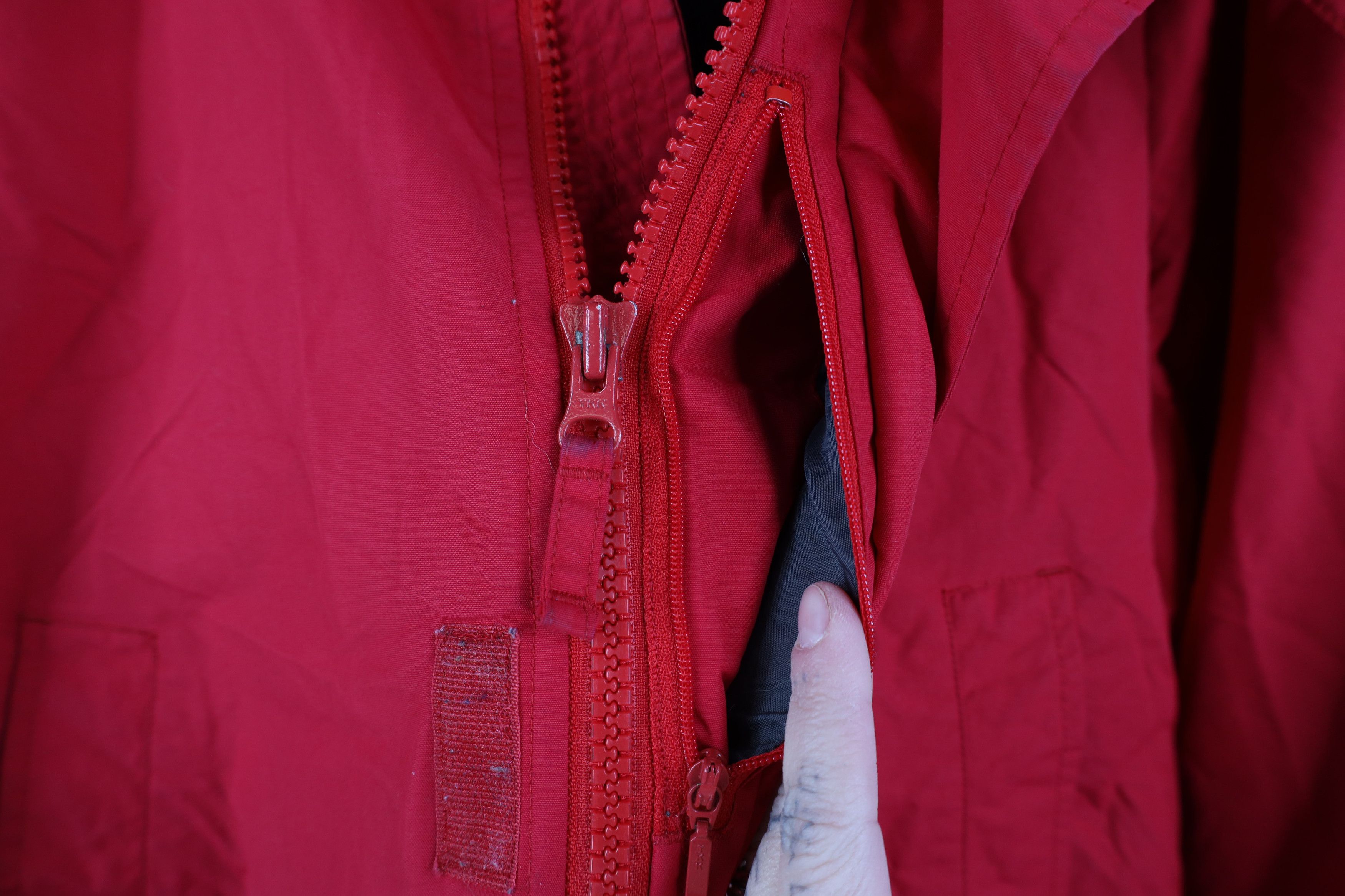 Lands' End Vintage 90s Y2K Lands End Lined Hooded Parka Jacket Coat Red Size US XL / EU 56 / 4 - 10 Thumbnail