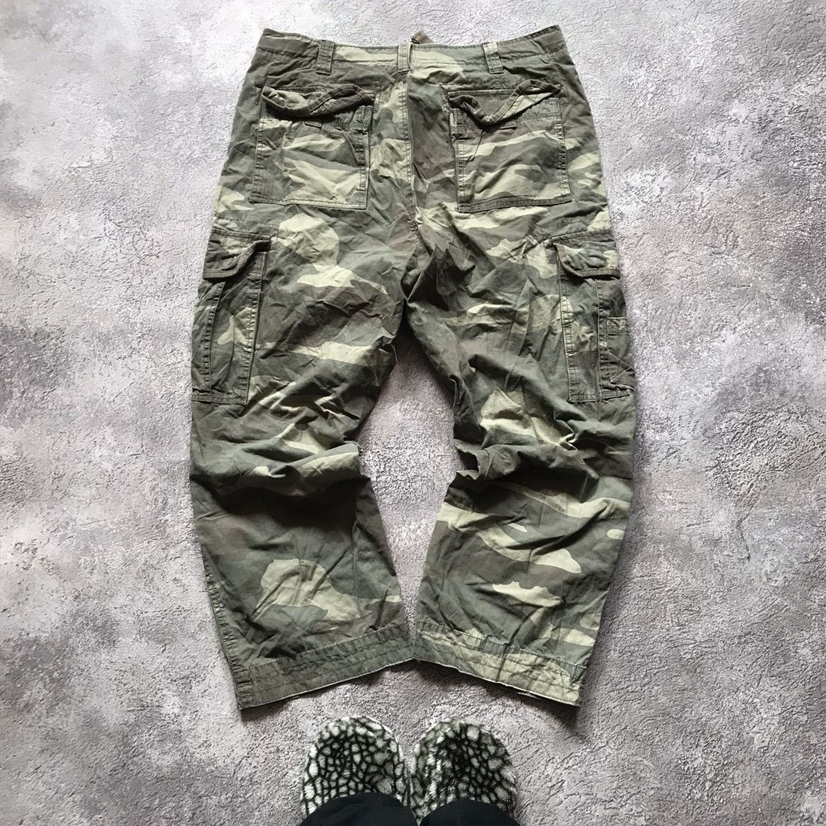 If Six Was Nine vintage y2k camo cargo pants streetwear multi pocket 90s Size US 36 / EU 52 - 6 Thumbnail