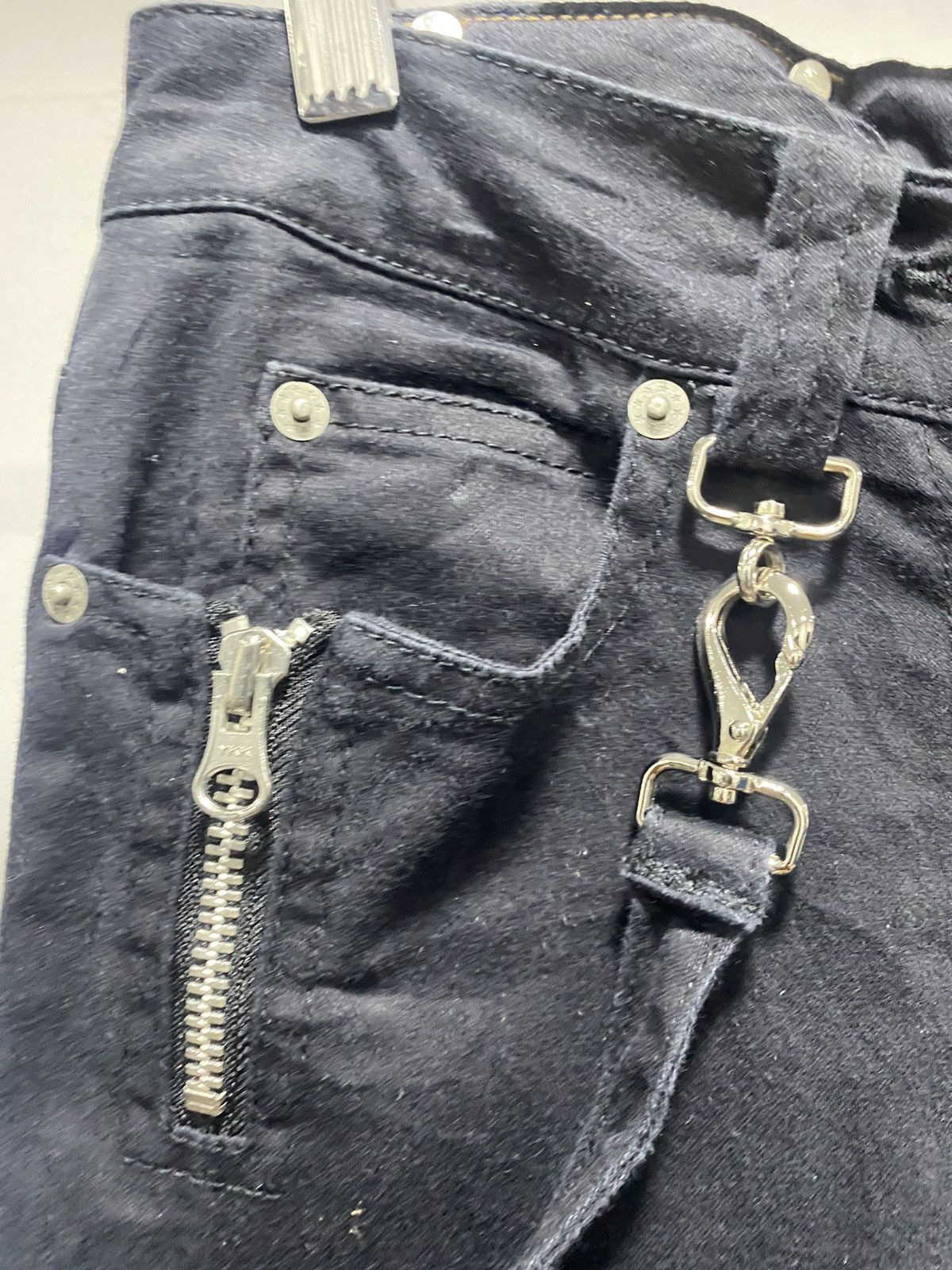 Japanese Brand Sick☠️ Corvo Bianco Flare Bondage Punk Grunge Lgb Gothic Size US 26 / EU 42 - 8 Thumbnail