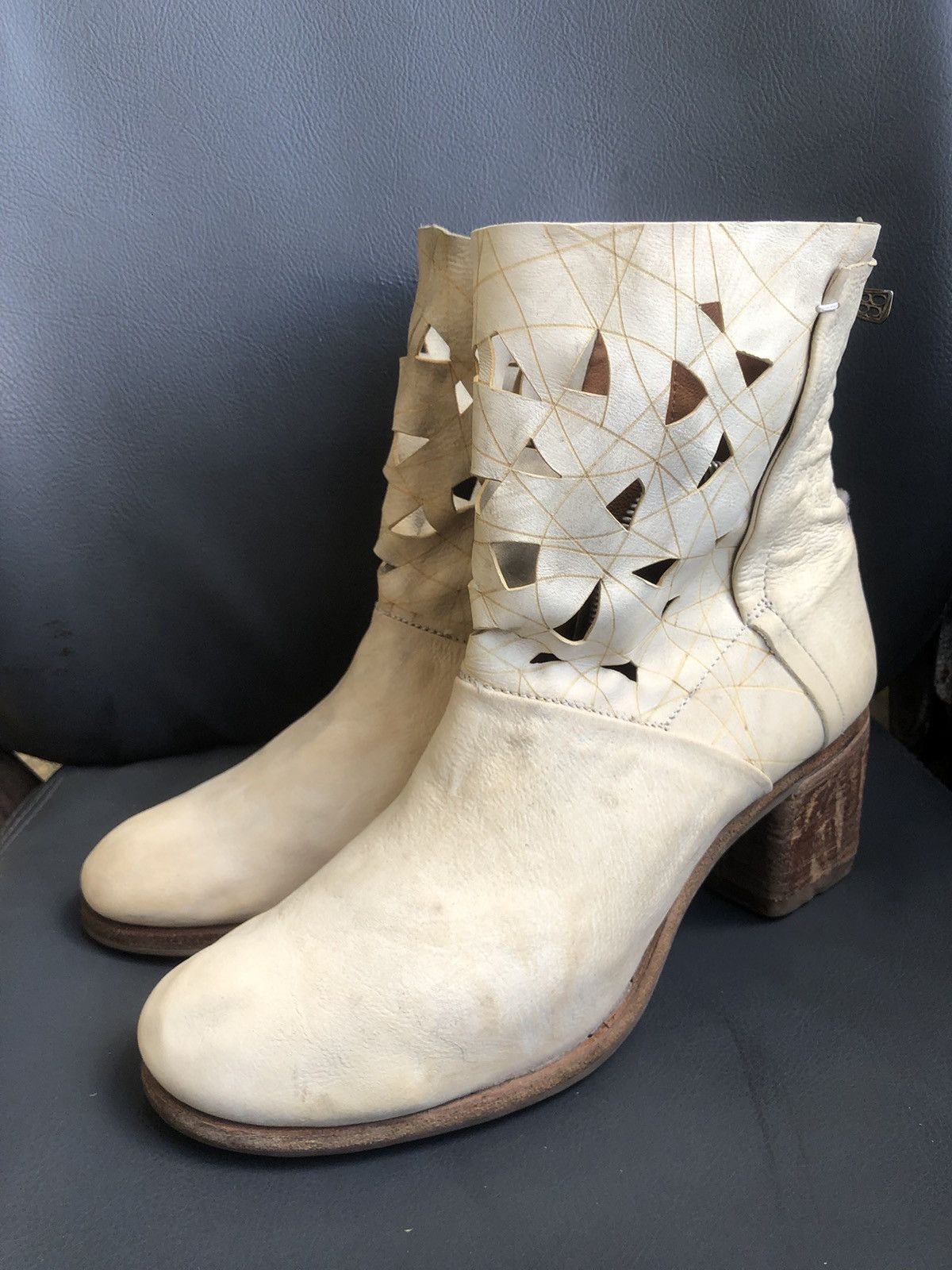 A.S.98 A.S 98 Beige Calfskin Leather Women’s Boots Size 42 Size US 10.5 / IT 40.5 - 1 Thumbnail