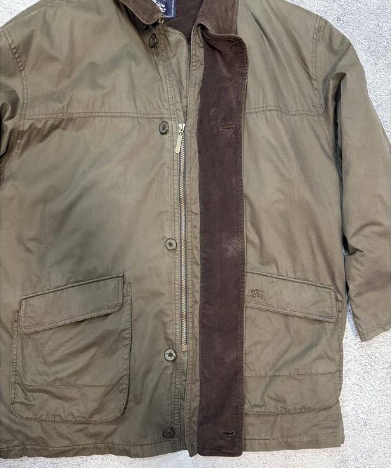 Burberrys men's jacket original vintage rare brown with logo