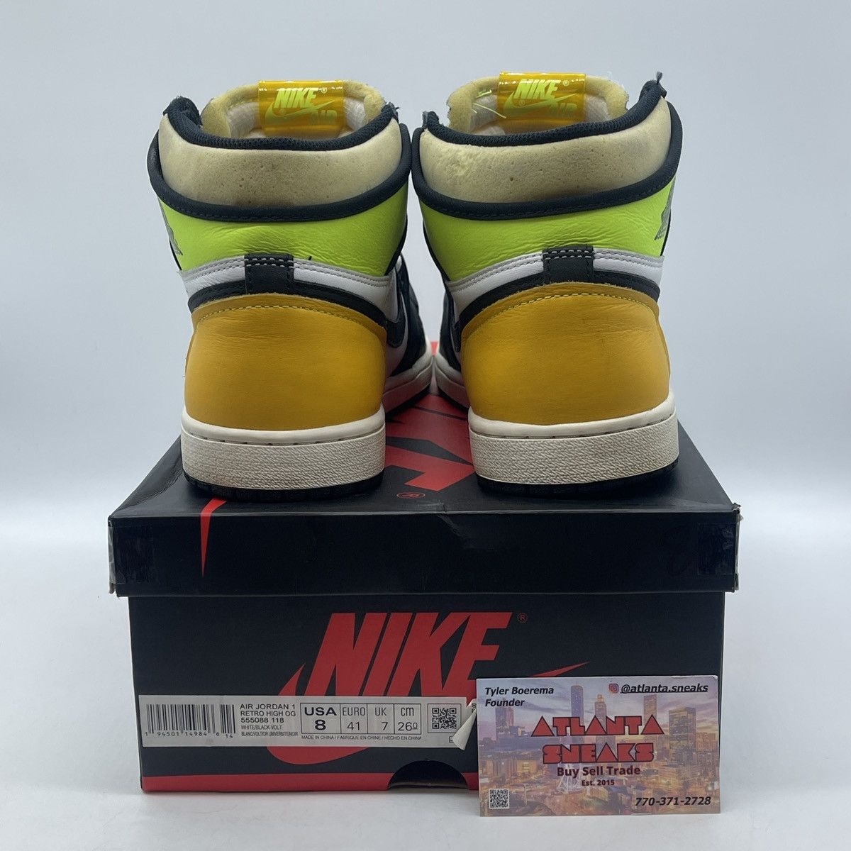 Jordan Brand Air Jordan 1 high volt gold Size US 8 / EU 41 - 3 Thumbnail