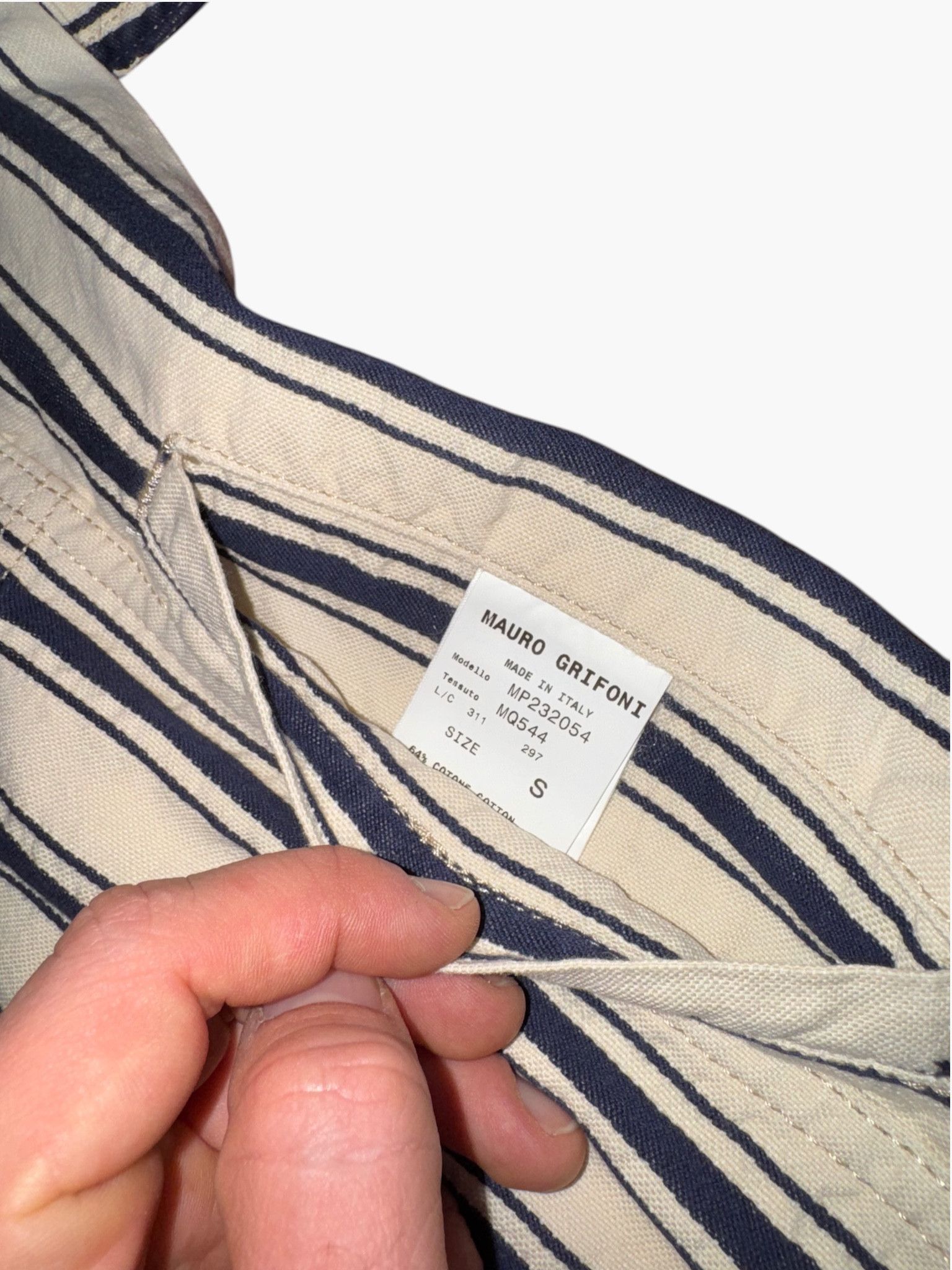 Other 🌊 Mauro Grifoni - Italian Summer Striped Jacket with Linen Size US S / EU 44-46 / 1 - 3 Thumbnail