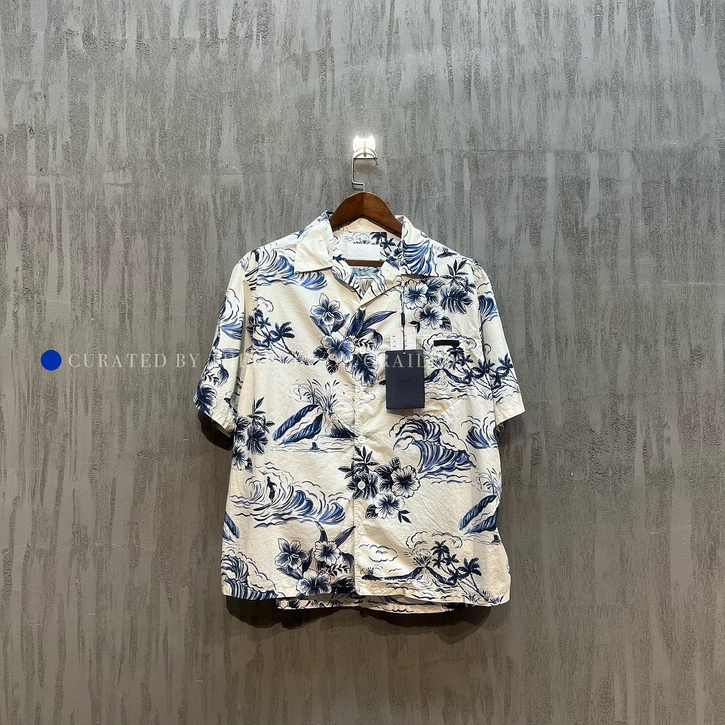 Prada Floral Wave Print Button-Up Shirt Size US XL / EU 56 / 4 - 1 Thumbnail