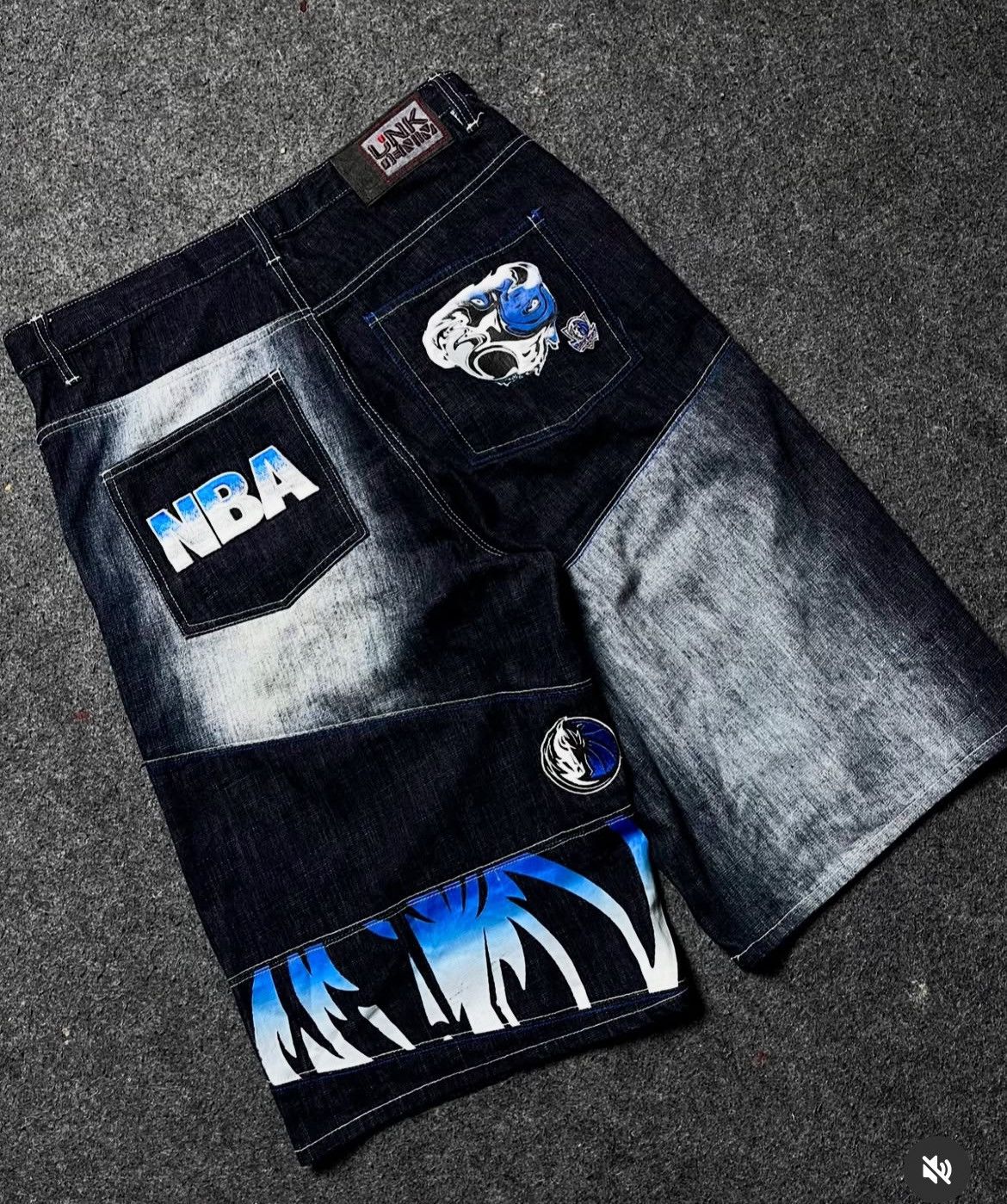 Japanese Brand × NBA × Vintage 00’S JORTS PANTS NBA UNK DALLAS MAVERICKS Size US 32 / EU 48 - 7 Thumbnail