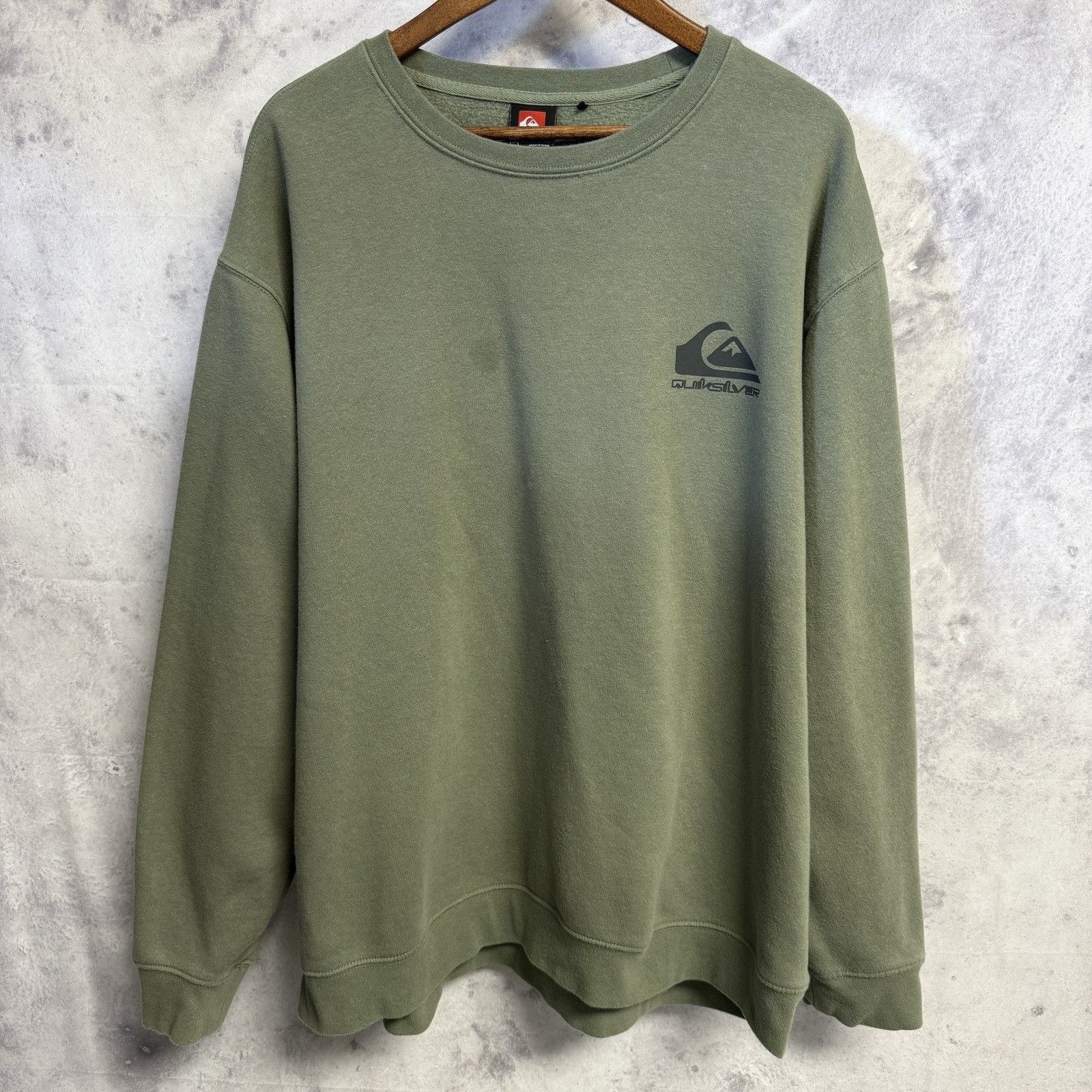 Quiksilver Quiksilver Sweatshirt Mens 2XL Green Crew Neck Surf Skate Size US XXL / EU 58 / 5 - 2 Thumbnail