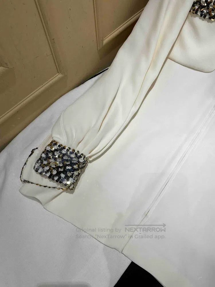 Chanel Chanel 16a Roman white gold sequin long coat Size XXS / US 00 / IT 34 - 4 Thumbnail