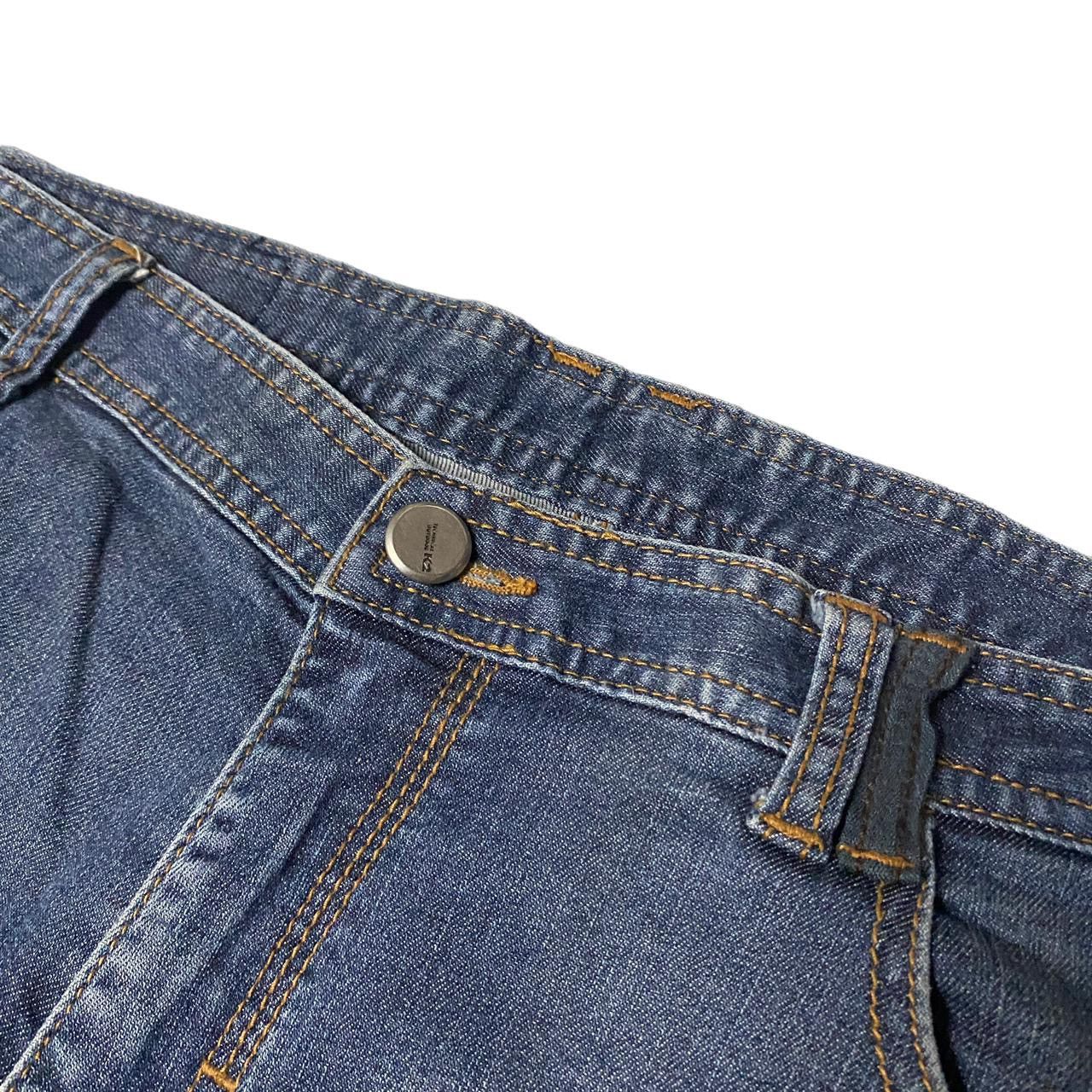 If Six Was Nine K2 Japanese Flared Embroided Straight Cut Jeans Size US 32 / EU 48 - 12 Thumbnail