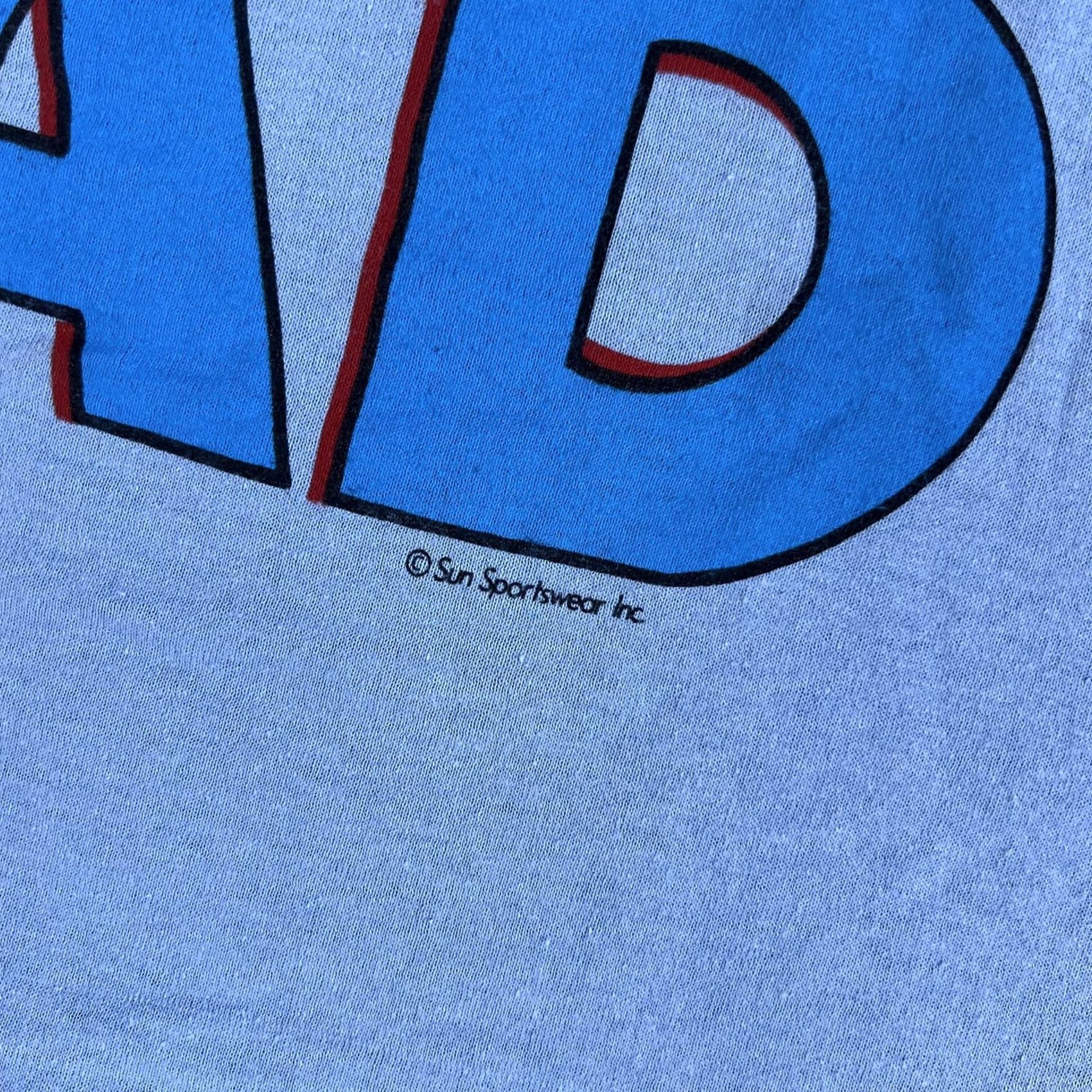 Vintage VINTAGE Sun Sportswear Shirt Mens L Blue 100% Dyna Mite Dad Graphic Tee Size US L / EU 52-54 / 3 - 3 Thumbnail