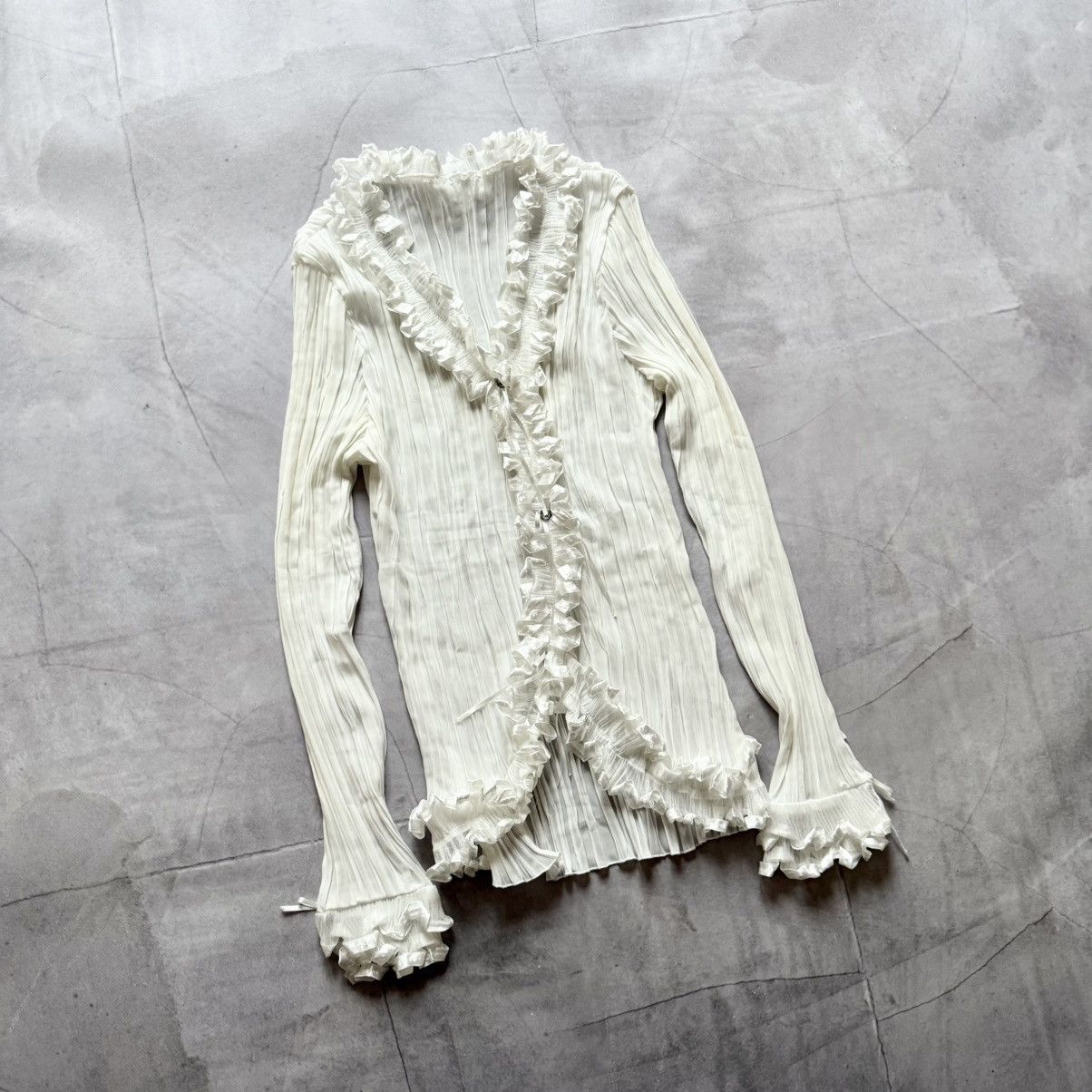 Hysteric Glamour × Undercover Sexy Office Siren Sweater Cardigan Ruffles Sarah Pacini Vibe Size M / US 6-8 / IT 42-44 - 1 Thumbnail