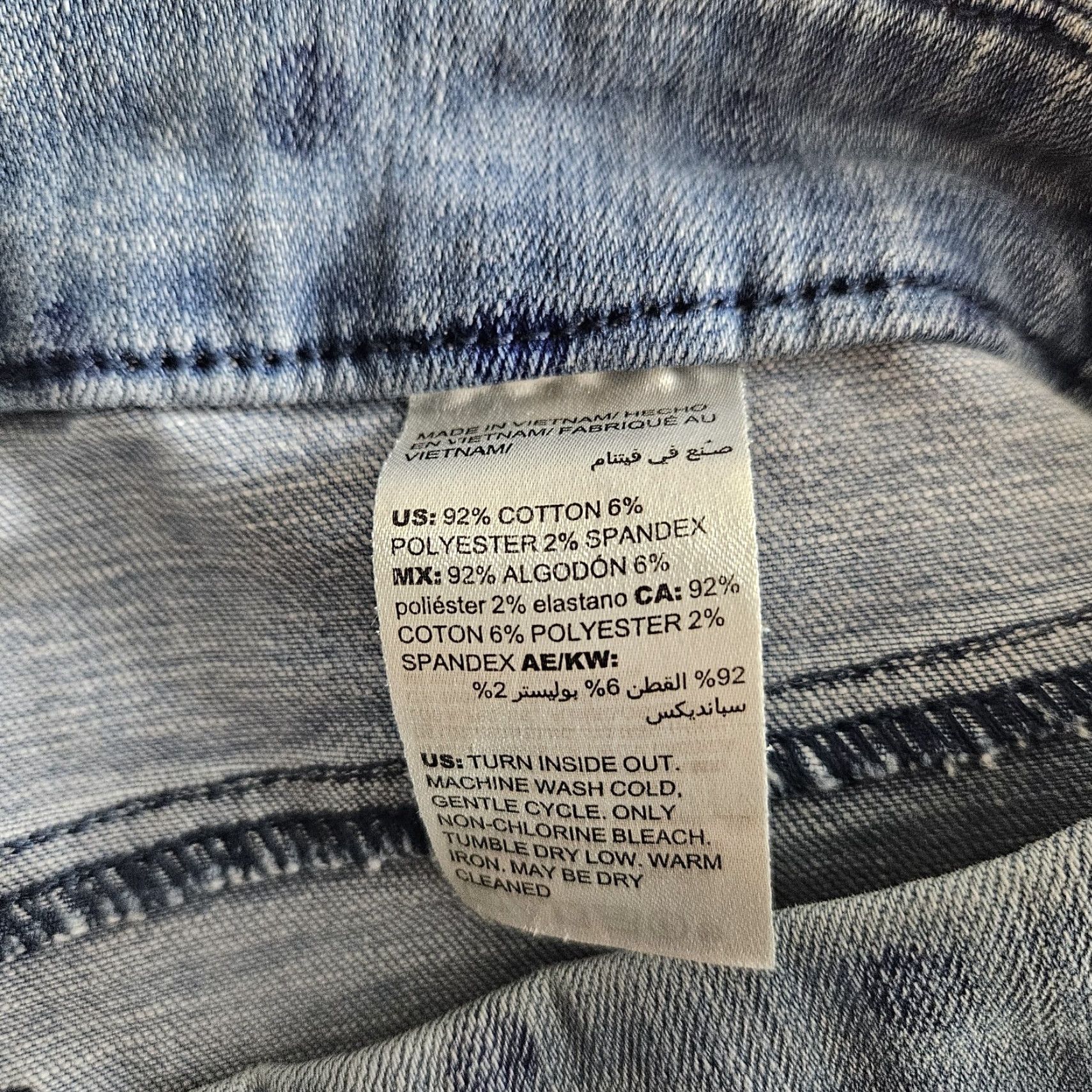 Vintage Chico's Womens Jeans Cropped Slim Leg So Slimming Polka Dot Size 16 Blue Size 38" / US 16 / IT 52 - 6 Thumbnail