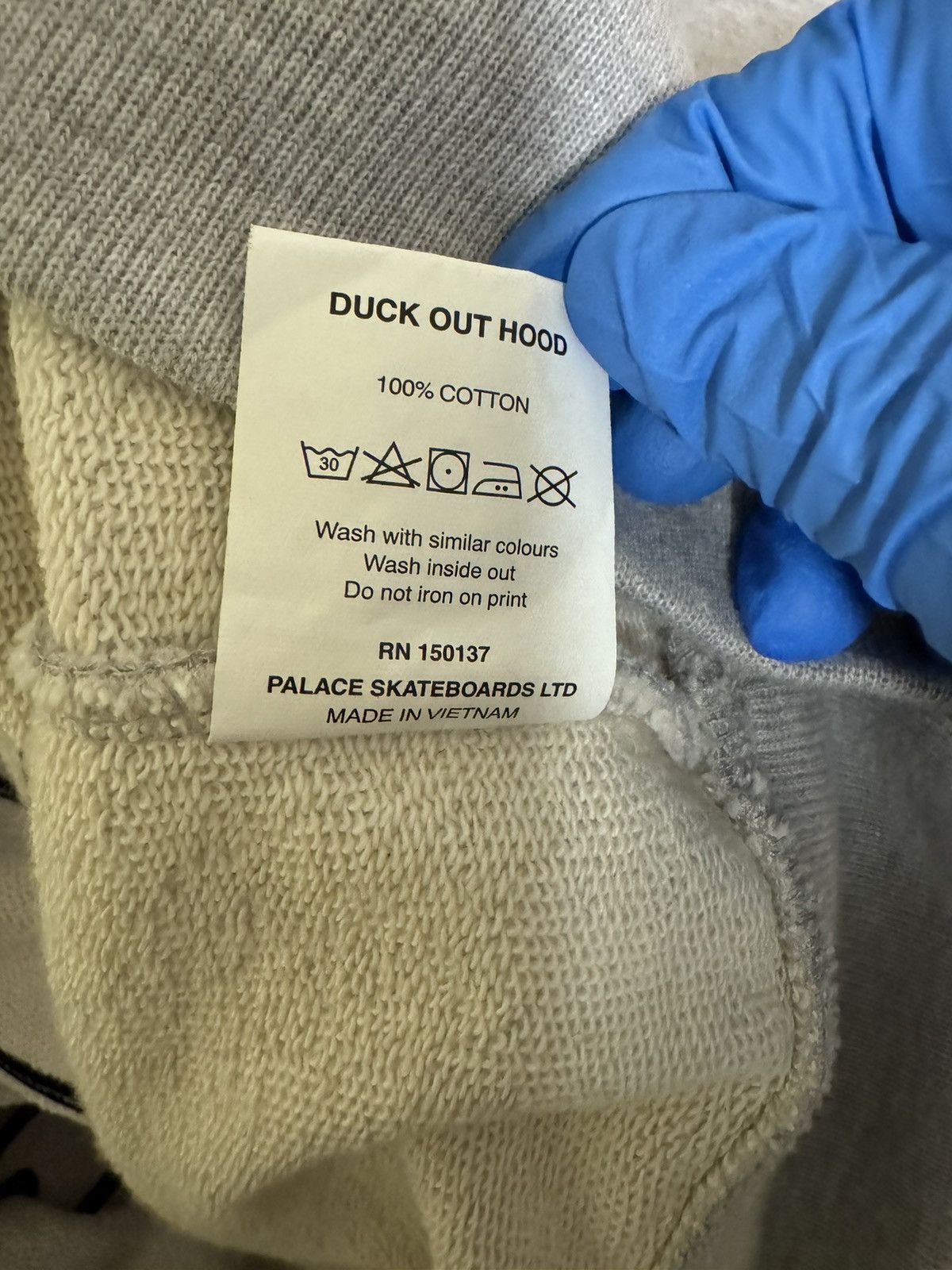 Palace Palace Duck Out Hood Grey Marl Size US L / EU 52-54 / 3 - 8 Thumbnail