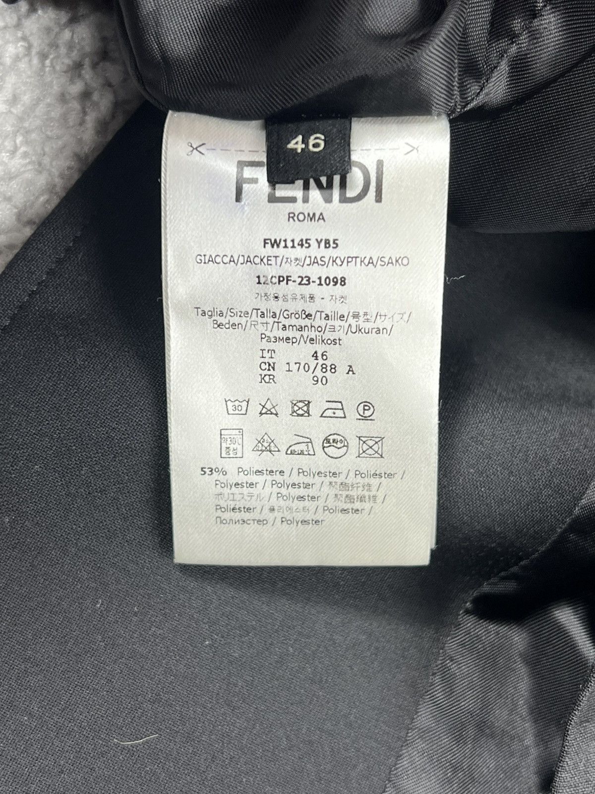 Fendi 2023 Fendi Logo Patch Black Overshirt Size US L / EU 52-54 / 3 - 8 Thumbnail