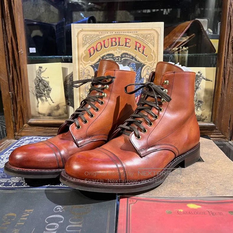 RRL Ralph Lauren RRL Ralph Lauren British made hand polished old paratroope Size US 8.5 / EU 41-42 - 2 Thumbnail