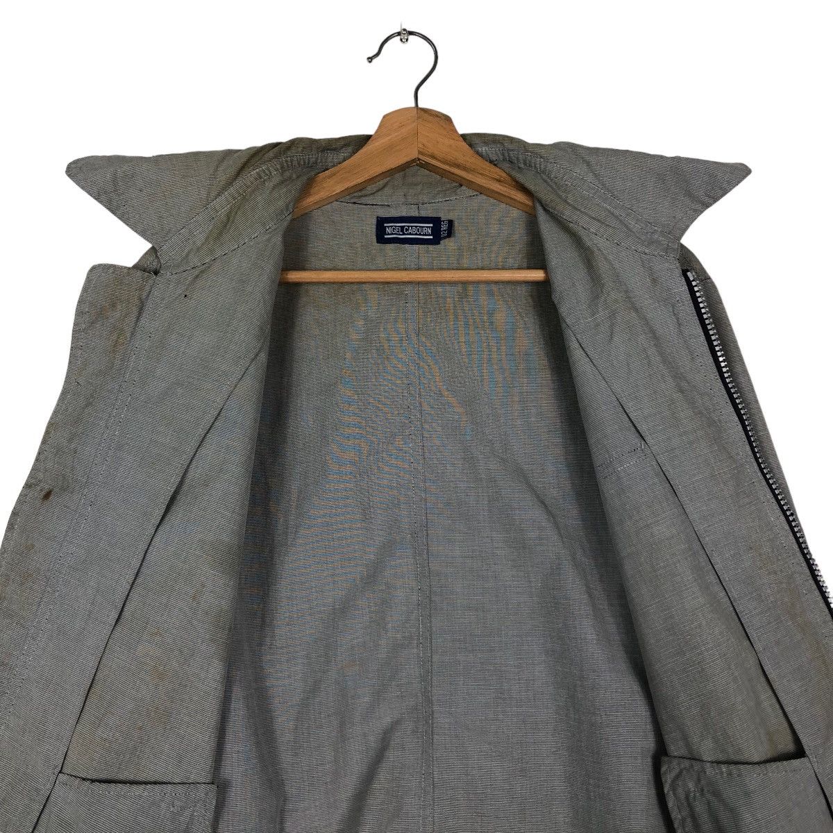 Japanese Brand 🔥Zipper Biker Jacket Distressed Rusty Design Nigel Cabourn Size US M / EU 48-50 / 2 - 14 Thumbnail
