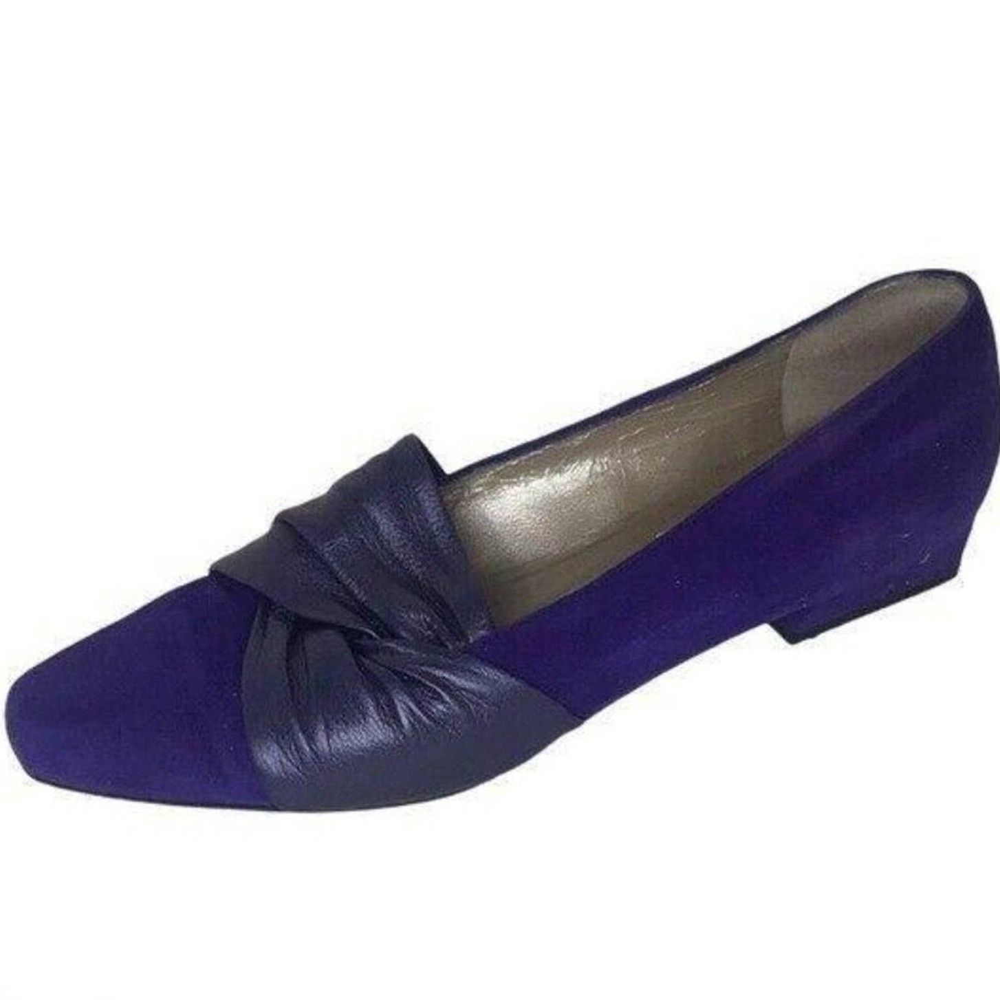 Other Via Garda Purple Leather Slip-On Loafers Made in Italy 7 Size US 7 / IT 37 - 2 Thumbnail