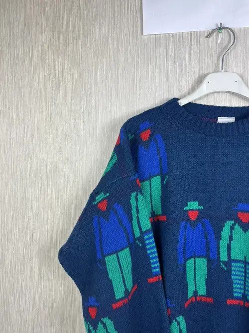 Japanese Brand × Vintage Knitted Guts Sweater Retro Vintage Size ONE SIZE - 3 Thumbnail