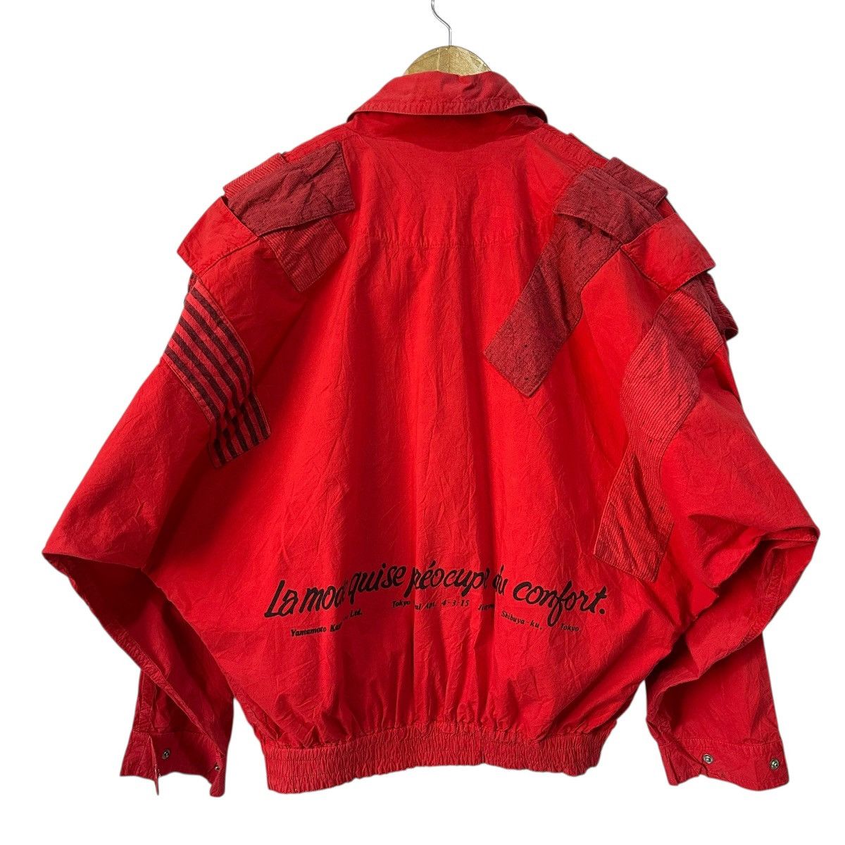 Kansai Yamamoto Vintage KANSAI YAMAMOTO Boro-Style Batwing | 90s Japanese Size US L / EU 52-54 / 3 - 7 Thumbnail