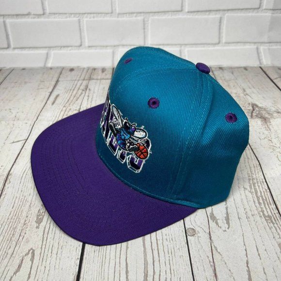 Adidas Vintage Charlotte Hornets NBA Adidas Hat Snapback Size ONE SIZE - 2 Thumbnail