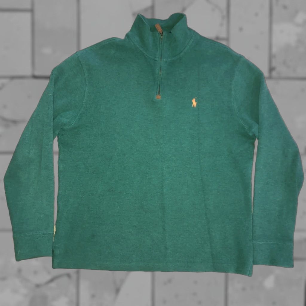 Polo Ralph Lauren Polo Ralph Lauren Sweater Half Zip Pullover Green M Mens Size M Size US M / EU 48-50 / 2 - 1 Thumbnail
