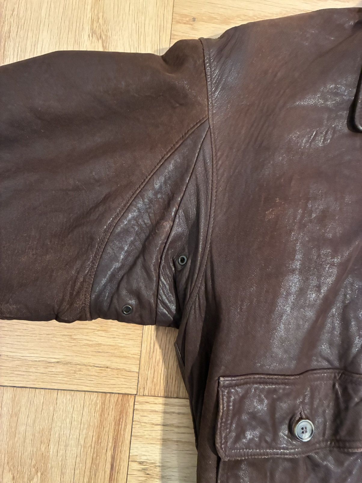 Other Vintage Leather Flight Jacket Size US M / EU 48-50 / 2 - 3 Thumbnail
