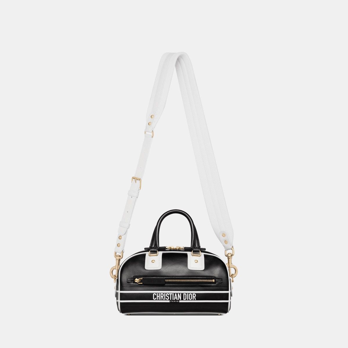 Dior o1bcso1str1124 Size: OS /Vibe Zip Bowling Bag in Black Size ONE SIZE - 4 Thumbnail