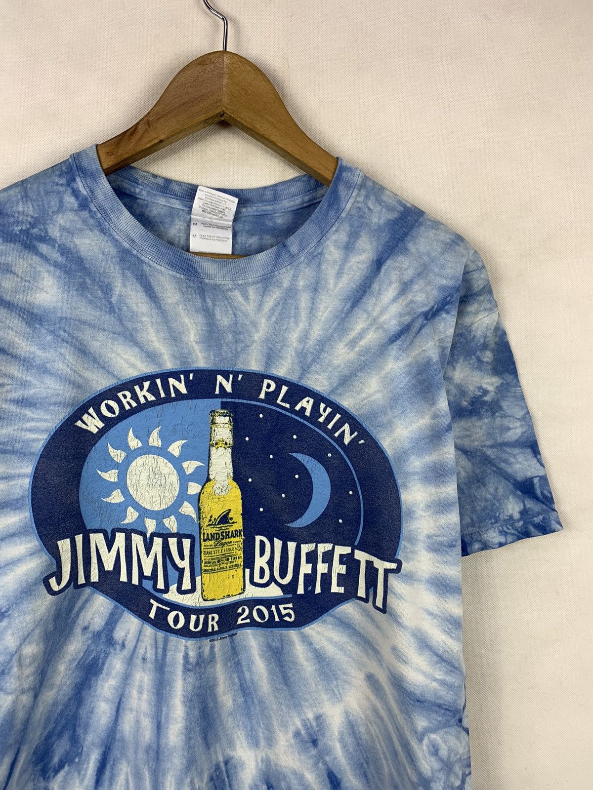 Band Tees Steals! Jimmy Buffett Workin n Playin 2015 Tour Band Tee Size US M / EU 48-50 / 2 - 3 Thumbnail