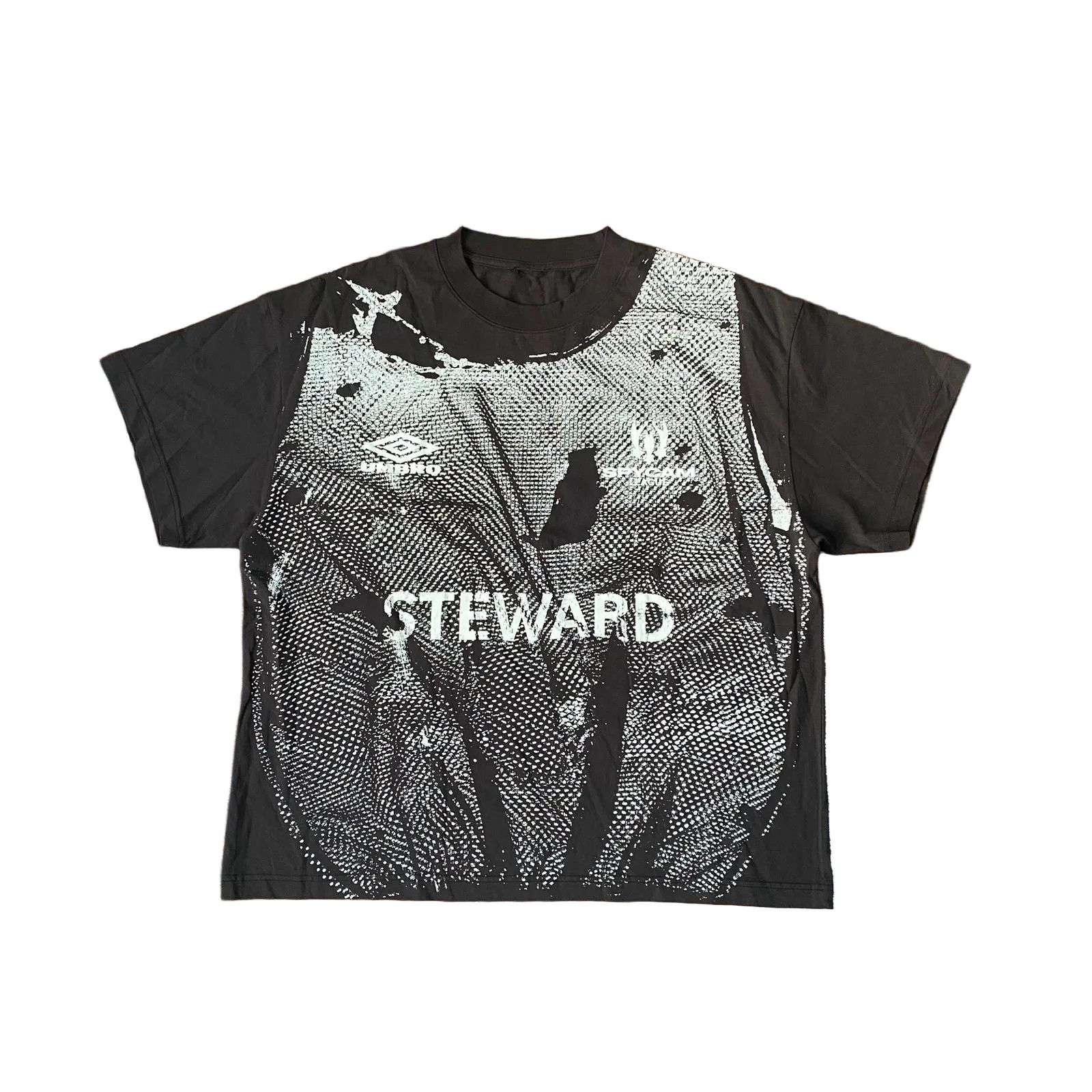 Umbro x Slam Jam Black Steward Vest Print Oversized T-Shirt Size US S / EU 44-46 / 1 - 1 Thumbnail