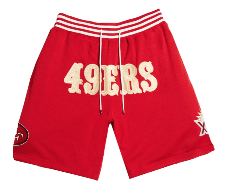Just Don × Mitchell & Ness SF 49ers Just Don x Mitchell & Ness NFL Shorts Limited Size US 32 / EU 48 - 2 Thumbnail