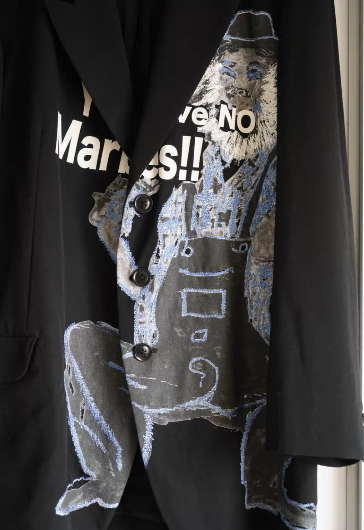 Yohji Yamamoto Yohji Yamamoto 17AW Worker Batik Embroidery Blazer K4 Size US L / EU 52-54 / 3 - 3 Thumbnail