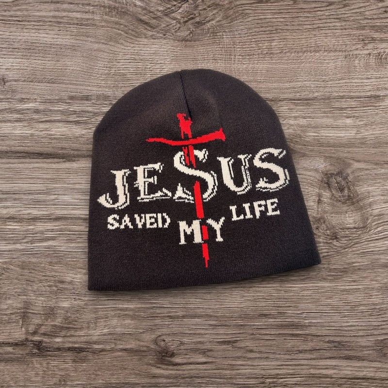 Other ALT Grunge PUNK Jesus Cross Beanie | Y2K Hat one size Size ONE SIZE - 1 Preview