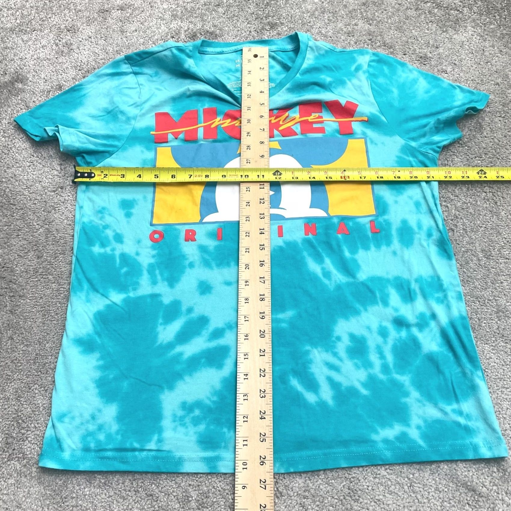 Disney Disney Mickey Mouse Graphic T-Shirt Mens Large Blue Tie-Dye Crew Neck Tee Size US L / EU 52-54 / 3 - 6 Thumbnail