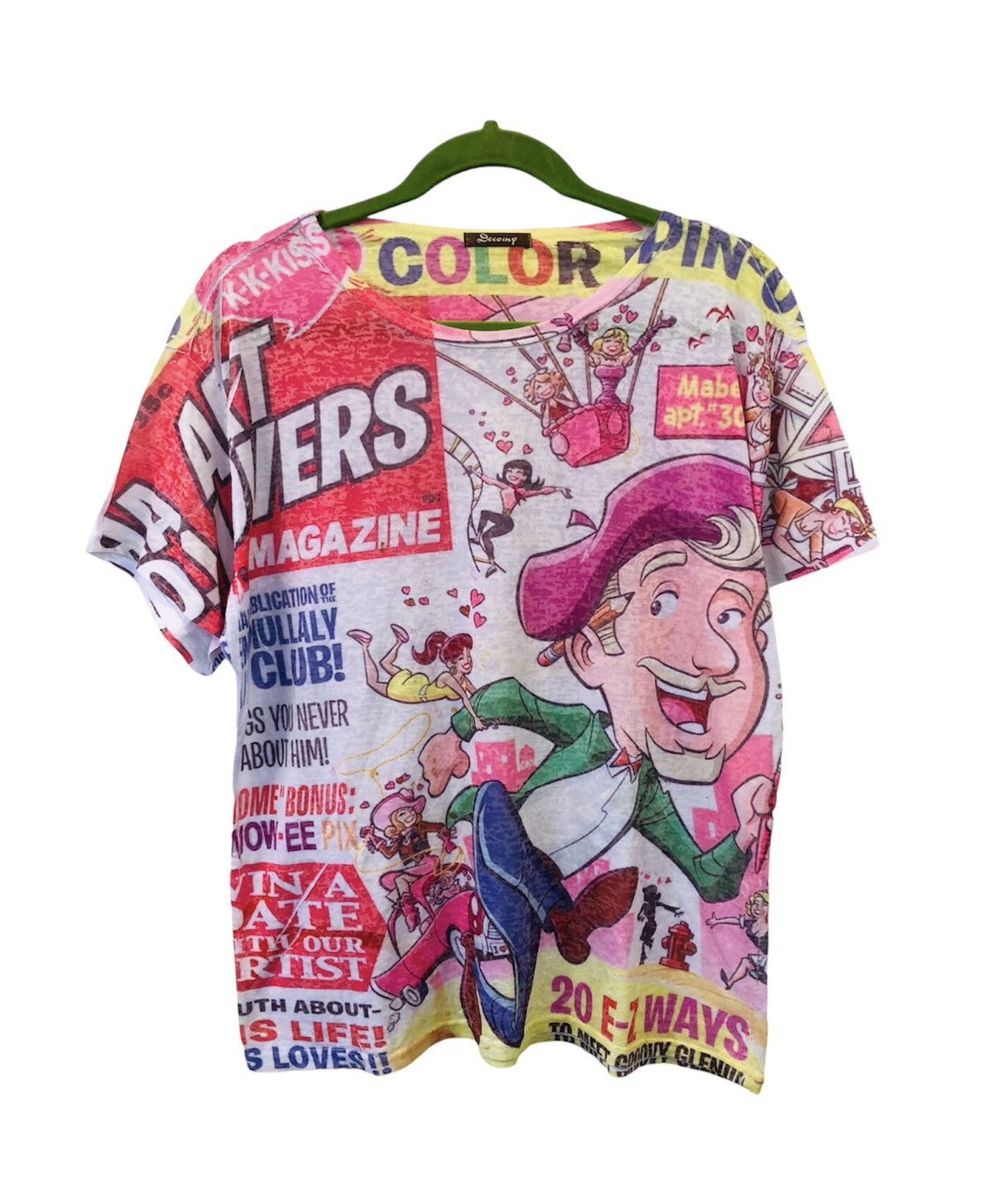 Japanese Brand DeComp Cartoon Full Printed Shirt Size US M / EU 48-50 / 2 - 1 Thumbnail