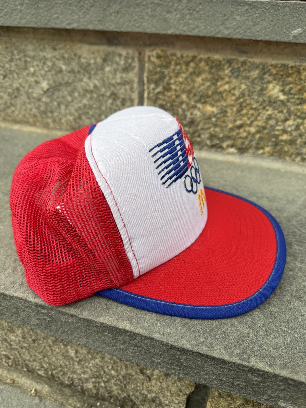 USA Olympics × Vintage Vintage 80’s McDonalds USA Olympics Trucker Snapback Hat Size ONE SIZE - 5 Thumbnail