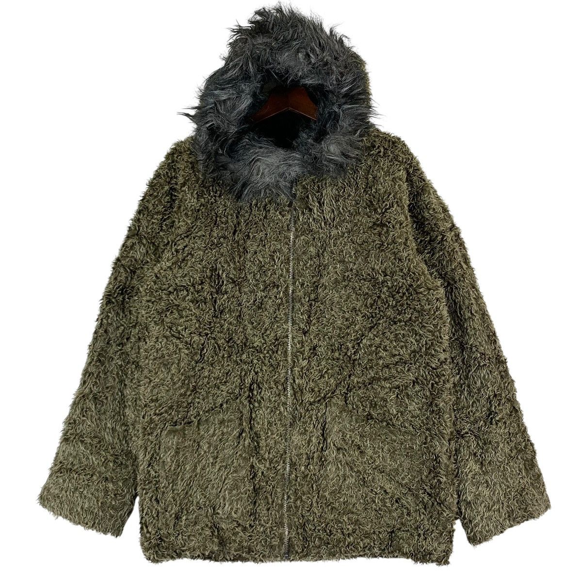 Designer × If Six Was Nine VINTAGE WALLS FUR MINK COLLAR HOODIE JACKET Size US L / EU 52-54 / 3 - 1 Thumbnail