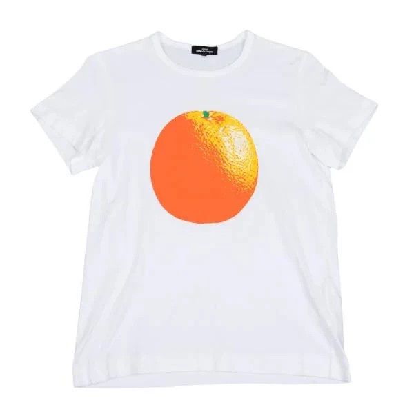 Comme des Garcons Comme des Garcons Retro white orange top Size S / US 4 / IT 40 - 1 Thumbnail