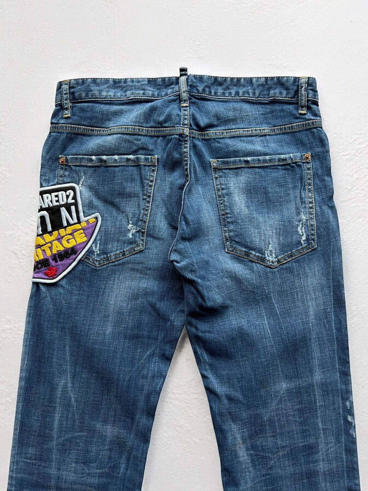 Designer × Dsquared2 DSQUARED2 “SKATER BOY JEAN” EMBROIDERED BIG LOGO PANTS JEANS Size US 33 - 3 Thumbnail