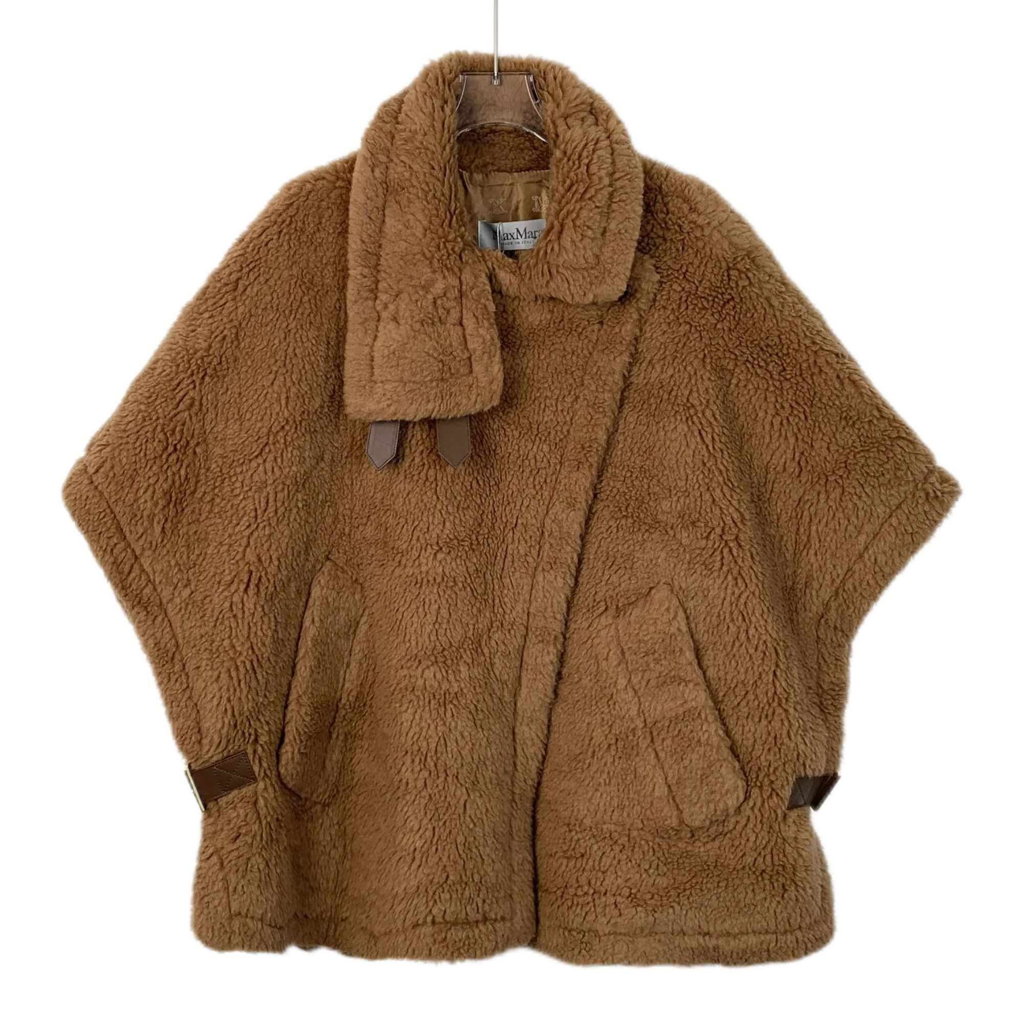 Max Mara MaxMara Womens Camel Wool & Viscose Blend Teddy Coat Size ONE SIZE - 1 Thumbnail