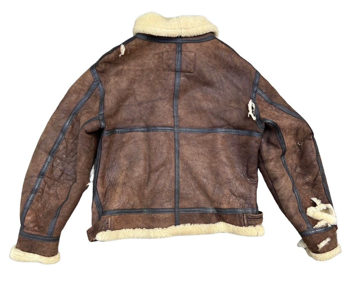 Leather Vintage 80s Tanco Made in Usa Shearling Distress B3 Jacket Size US M / EU 48-50 / 2 - 2 Thumbnail